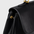 Sac à main Ciara avec poignée – Sac à main en cuir noir