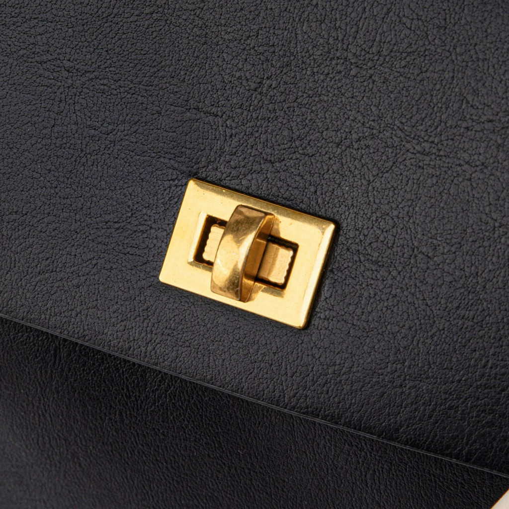 Sac à bandoulière vintage Ciara – Sac à main en cuir noir