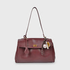 Sac porté épaule vintage Ciara – Sac à main en cuir bordeaux