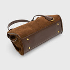 Sac à main Ciara en daim – Sac porté épaule en daim marron