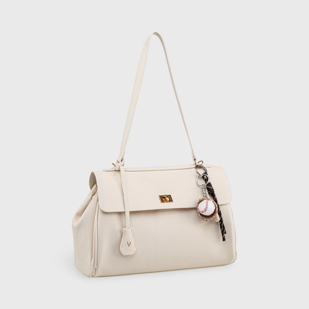 Sac à épaule vintage Ciara – Sac à main en cuir crème