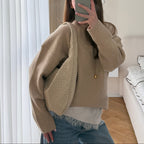Sac hobo oversize tressé – Sac porté épaule en cuir beige
